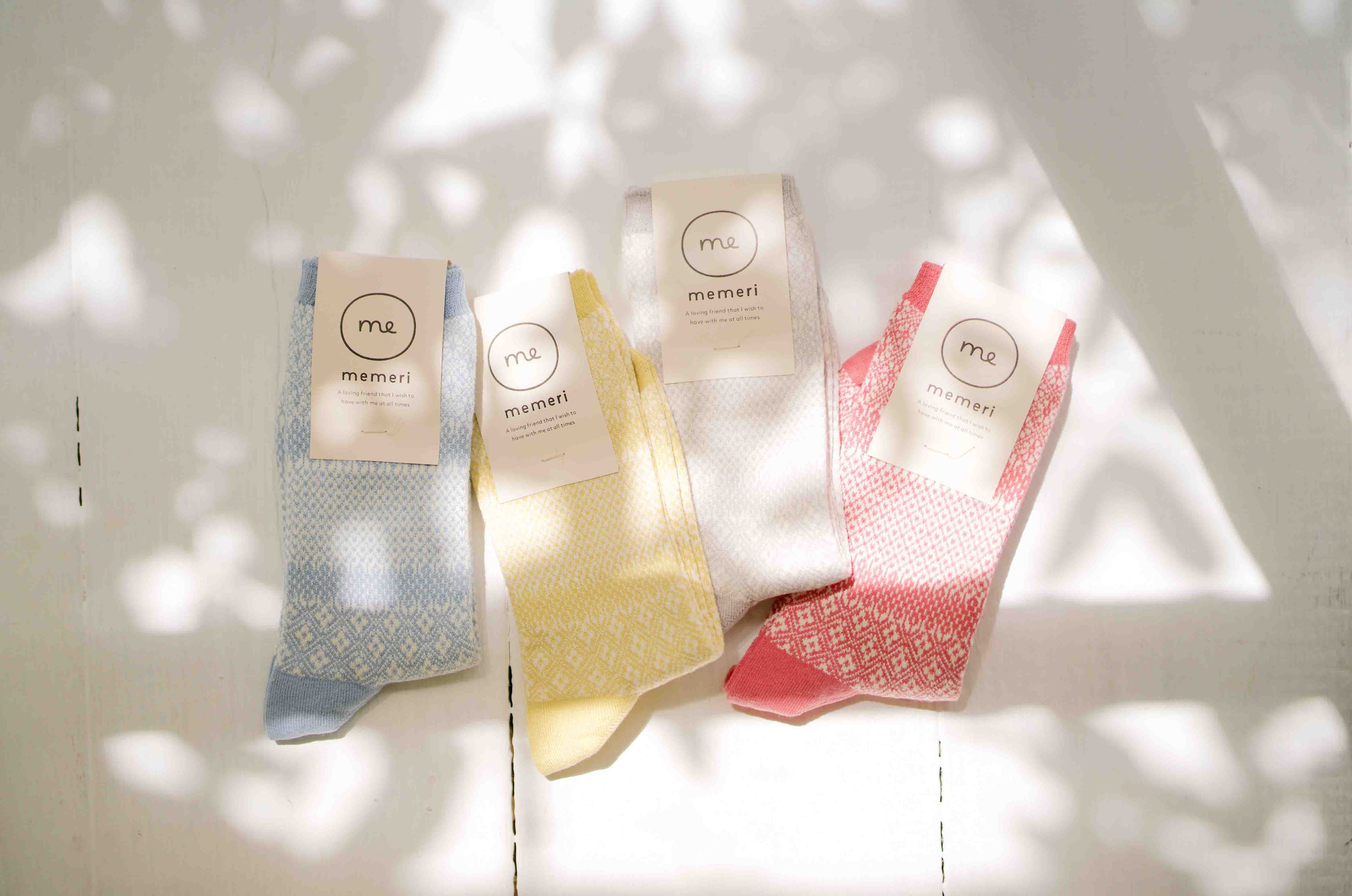 Cotton Linen Jacquard Socks