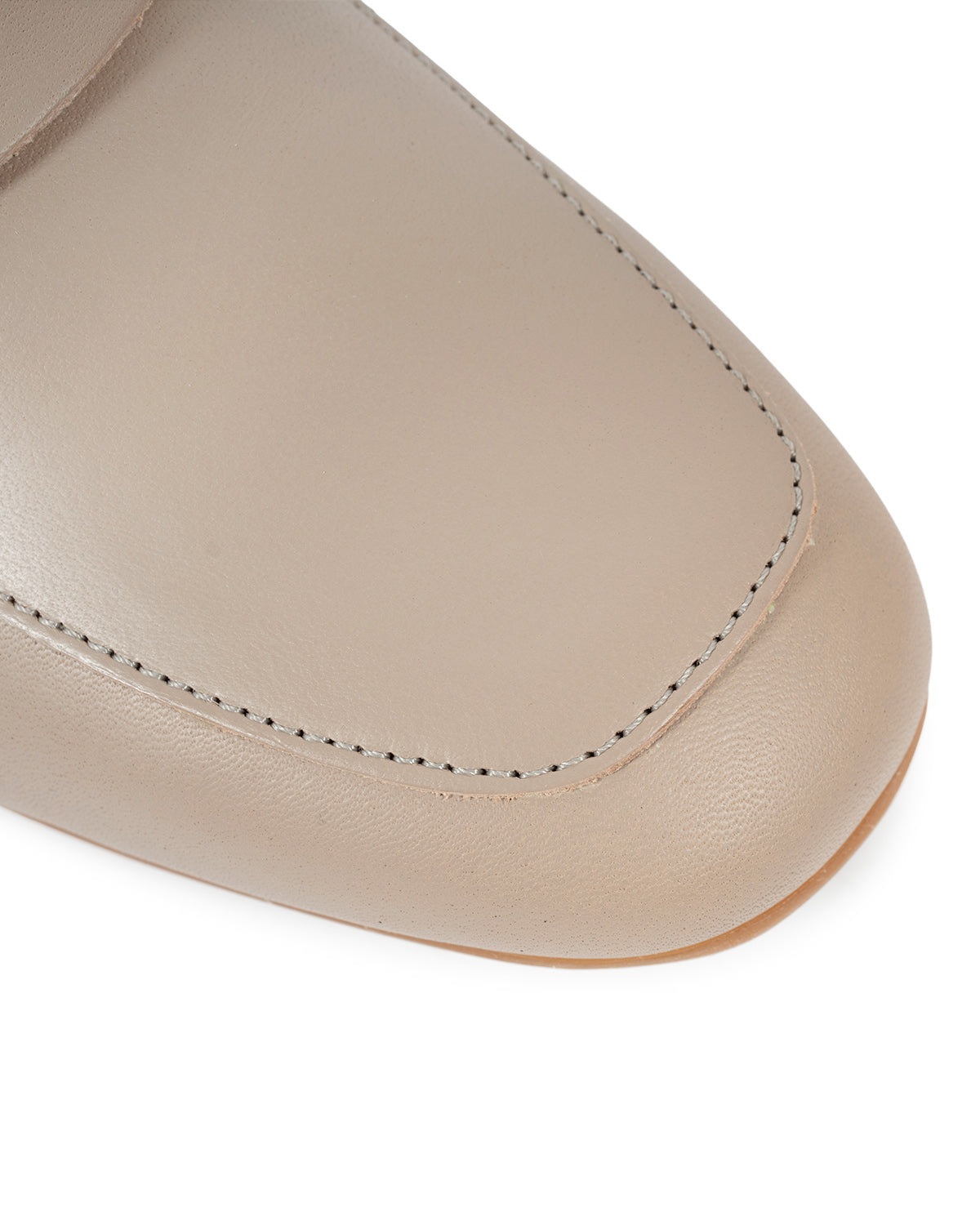Thea Penny Loafers - Cement Beige