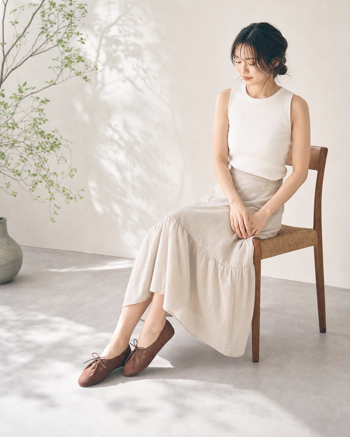 Gracie Lace Ups - Saddie Brown
