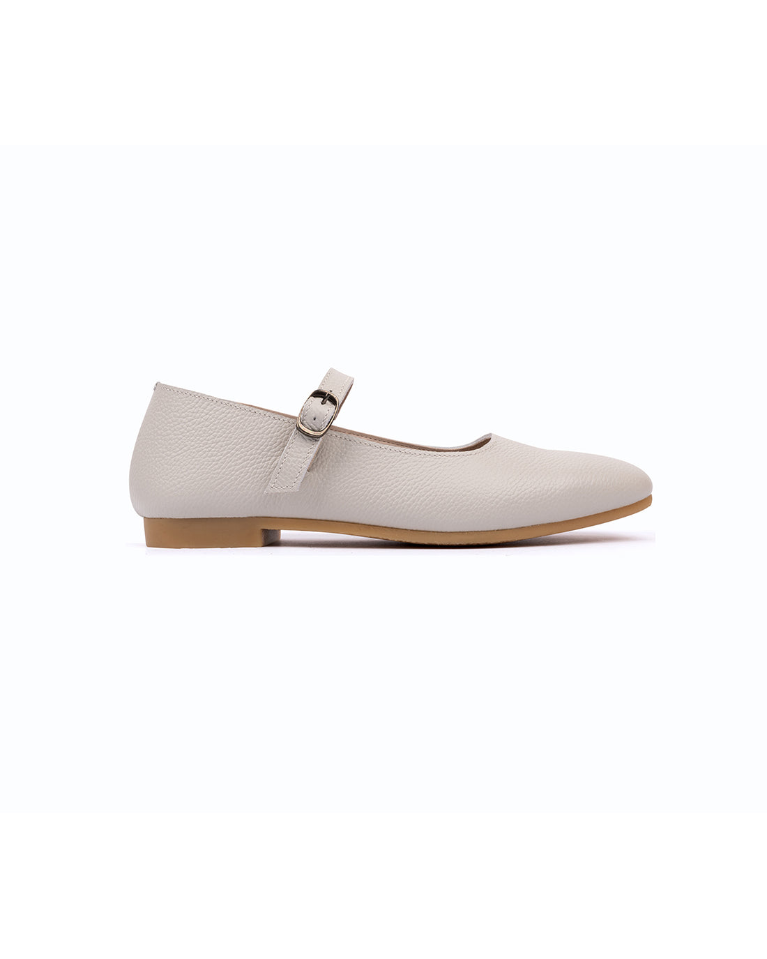 Lady Mary Jane Flats - Gray White