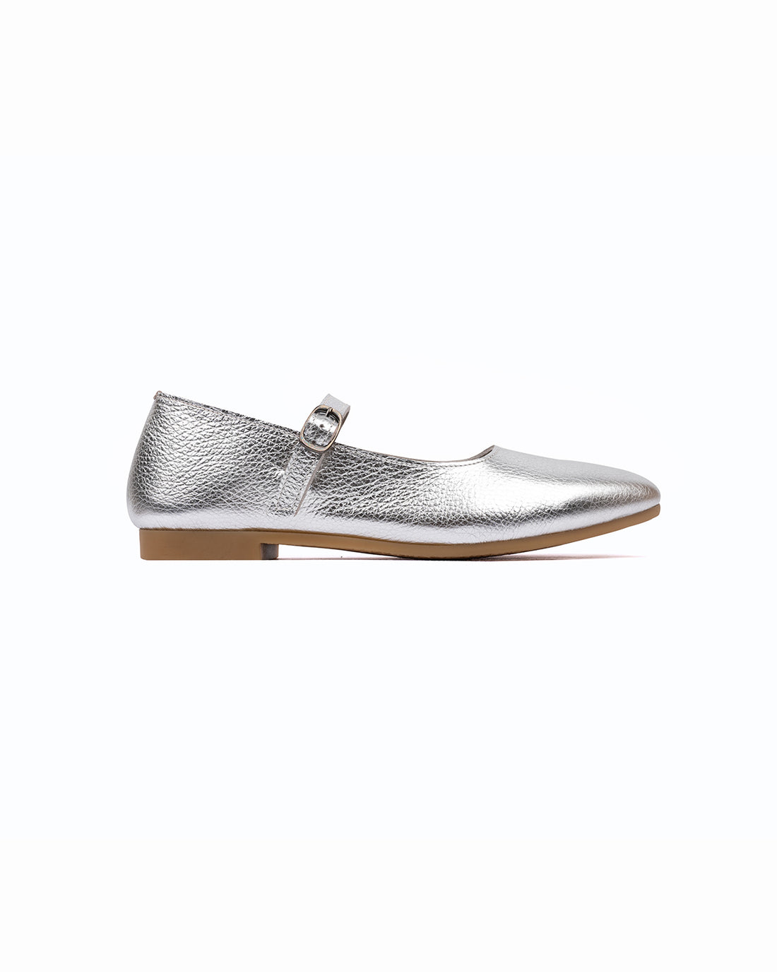 Lady Mary Jane Flats - Elegant Silver