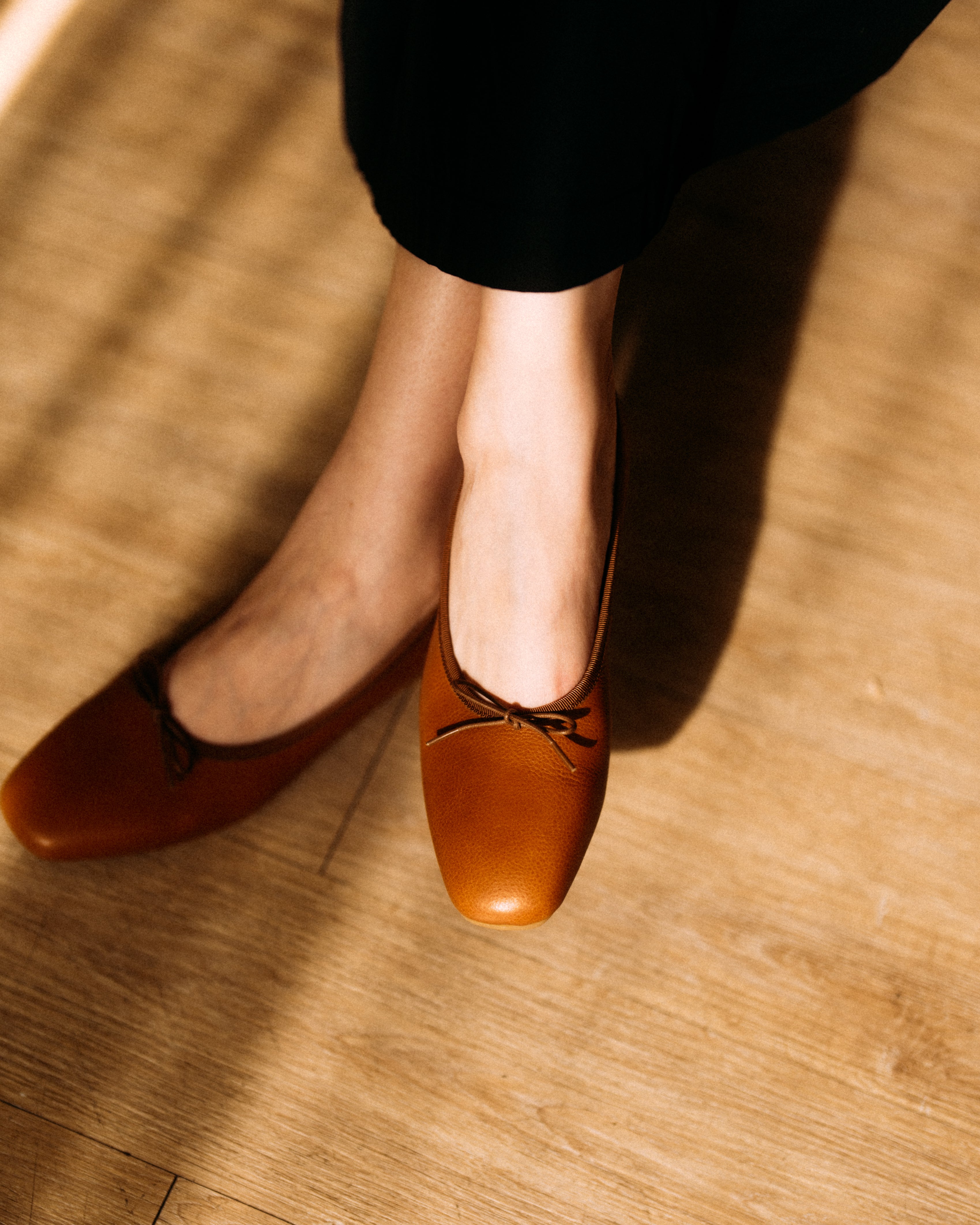 Flora Ballet Flats - Retro Camel