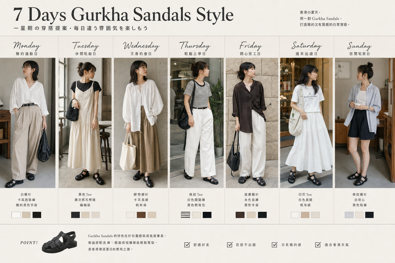 Cara Gurkha Sandals - Classy Black
