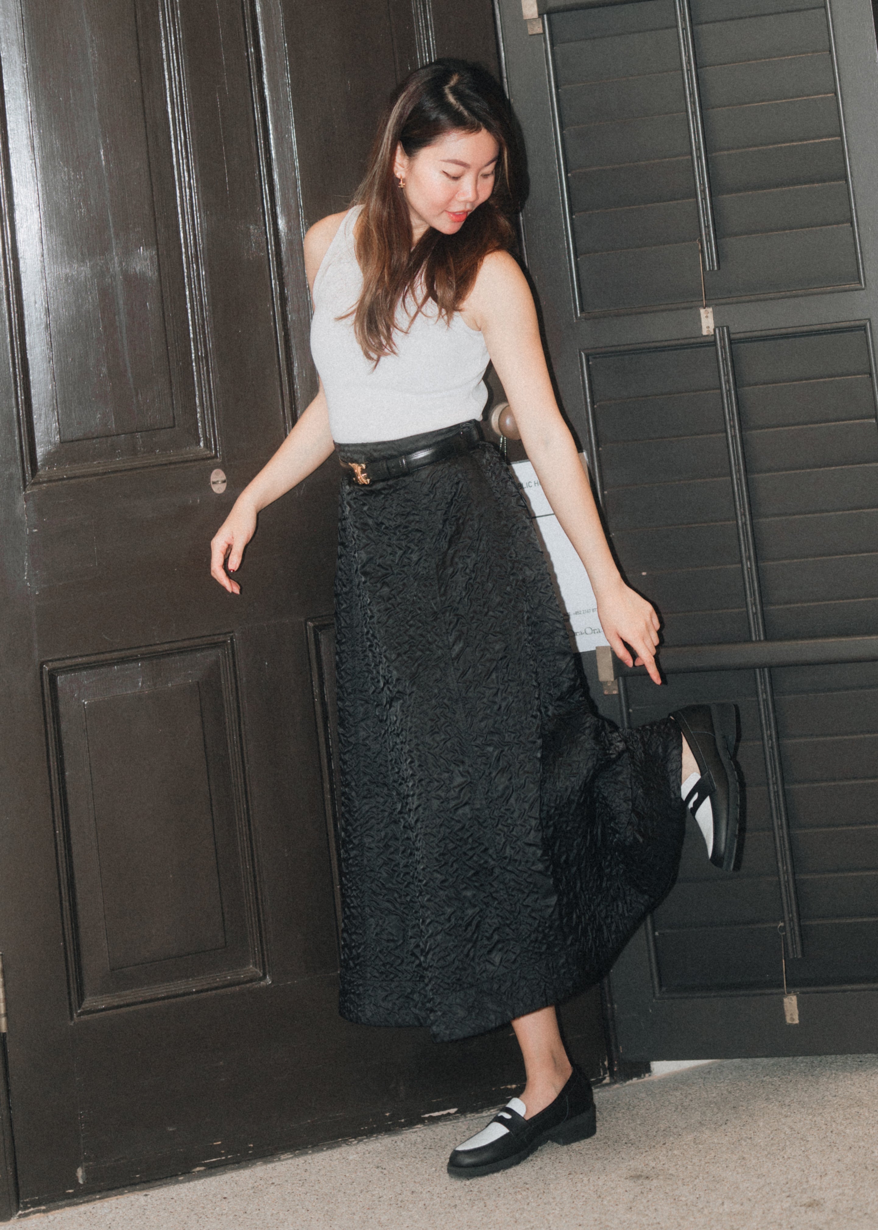 Penny Loafers - Black n White