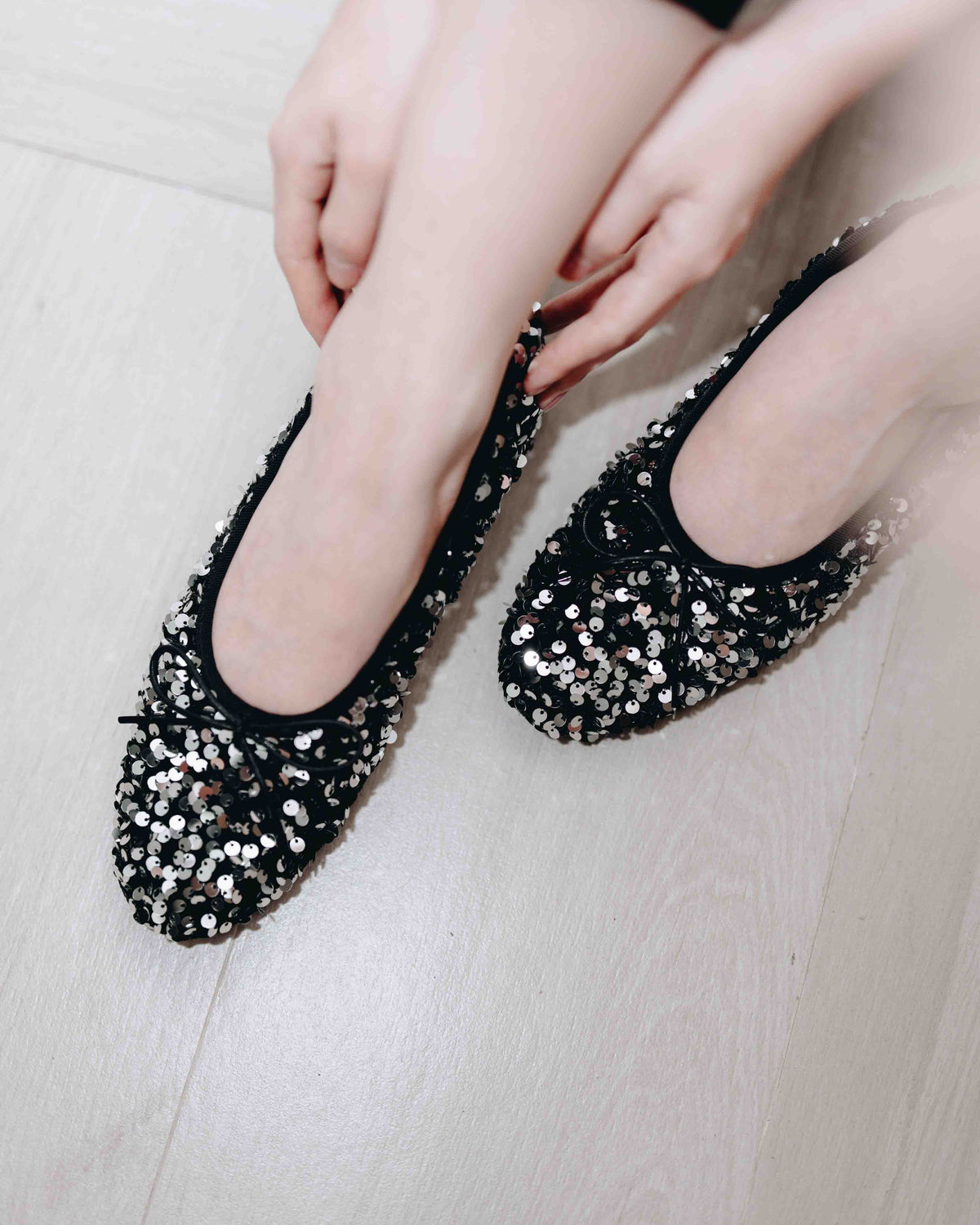 Bling Ballet Flats - Silver