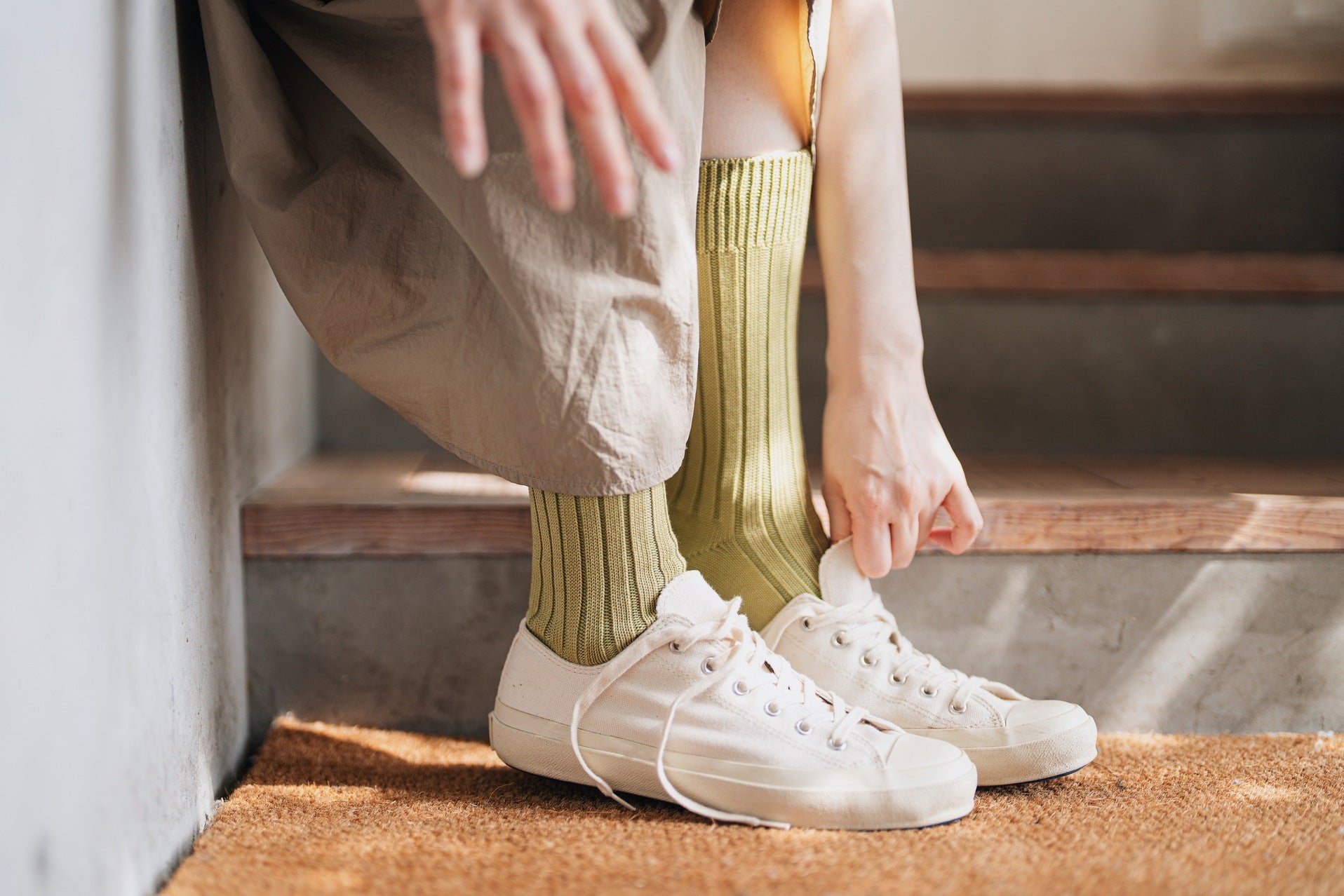 Egyptian Cotton Ribbed Socks