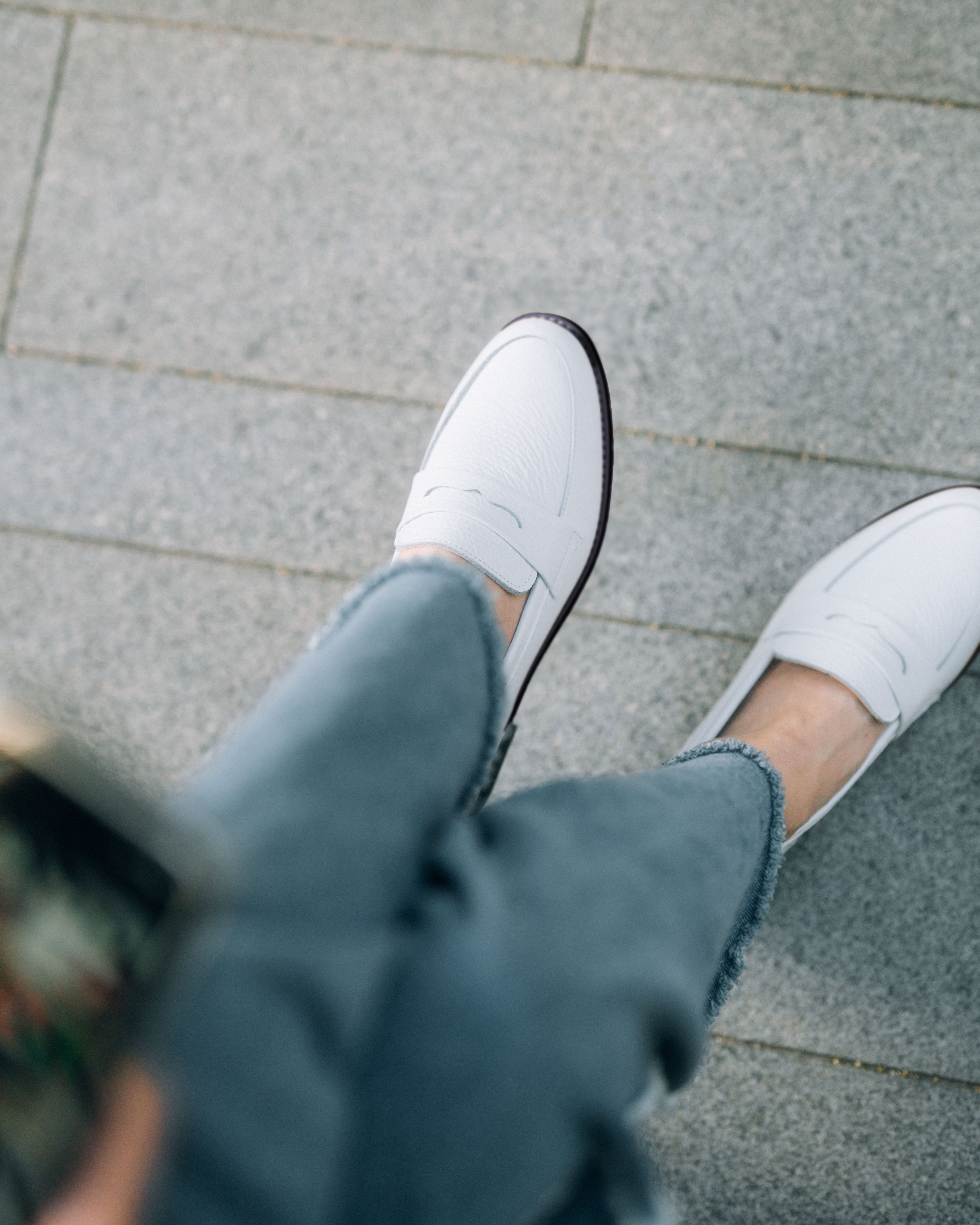 Penny Loafers - Blanc White
