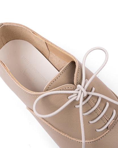 Mina Lace Ups - Cement Beige