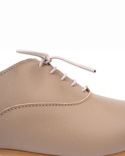 Mina Lace Ups - Cement Beige