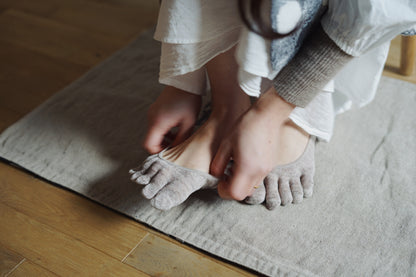 Linen Five Finger No-show Liners