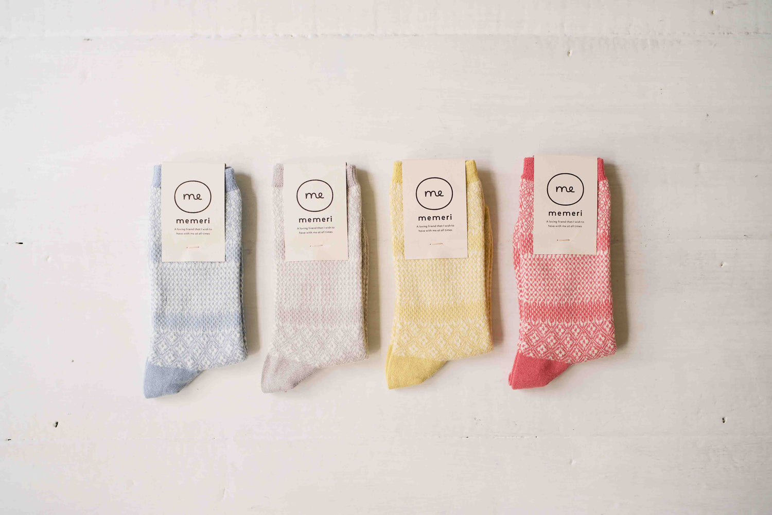 Cotton Linen Jacquard Socks