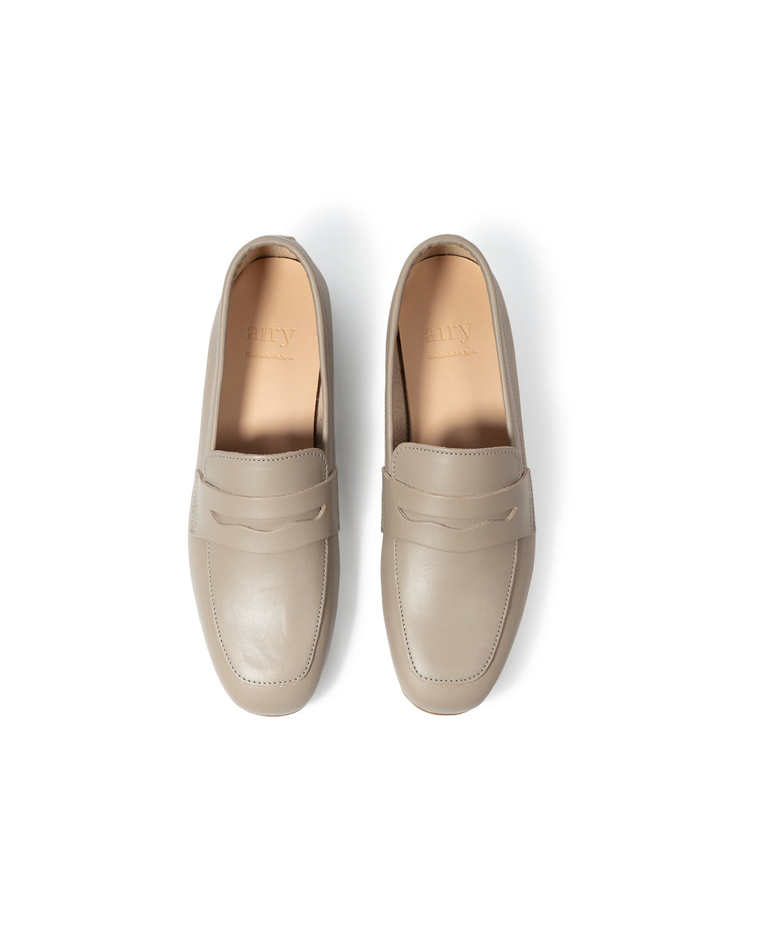 Thea Penny Loafers - Cement Beige
