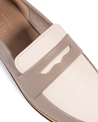 Penny Loafers - Ivory Beige