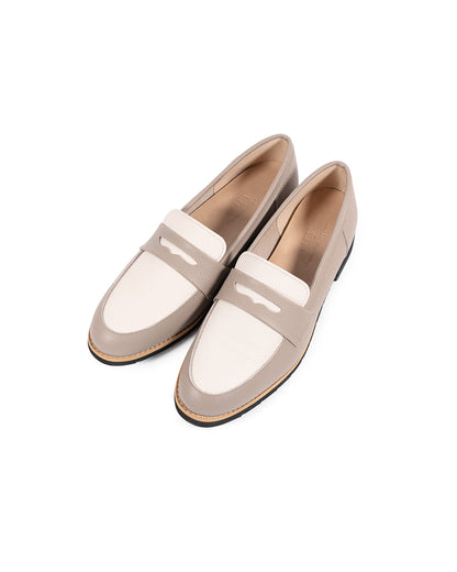 Penny Loafers - Ivory Beige
