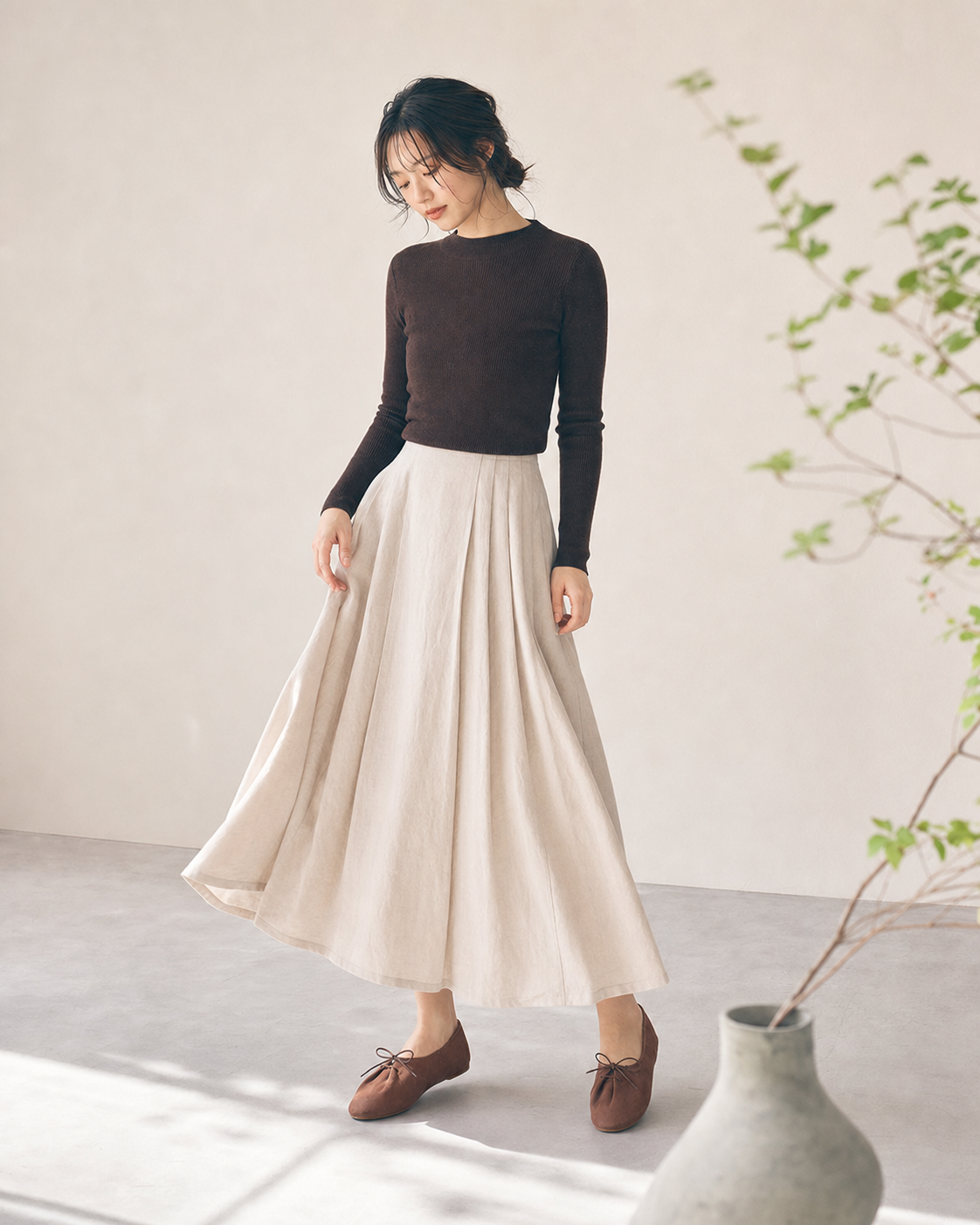 Gracie Lace Ups - Saddie Brown
