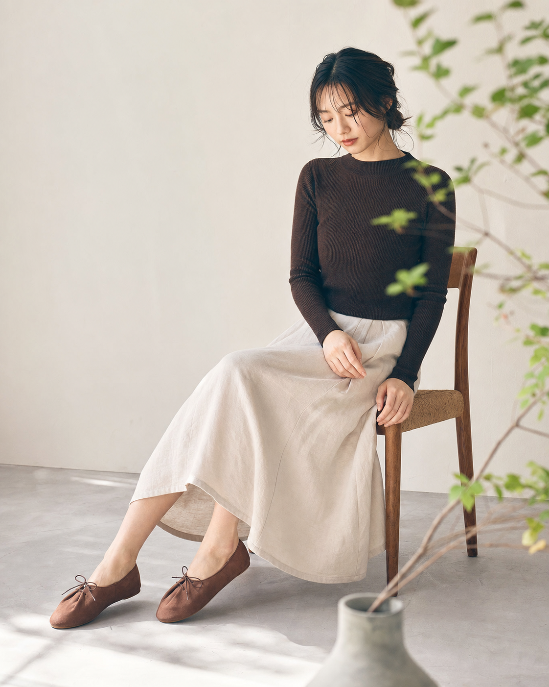 Gracie Lace Ups - Saddie Brown