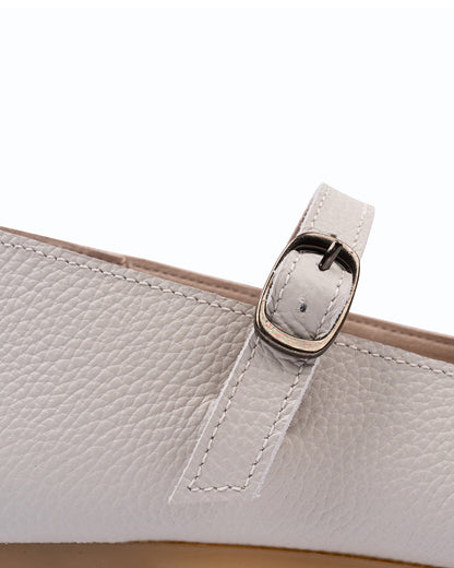 Lady Mary Jane Flats - Gray White