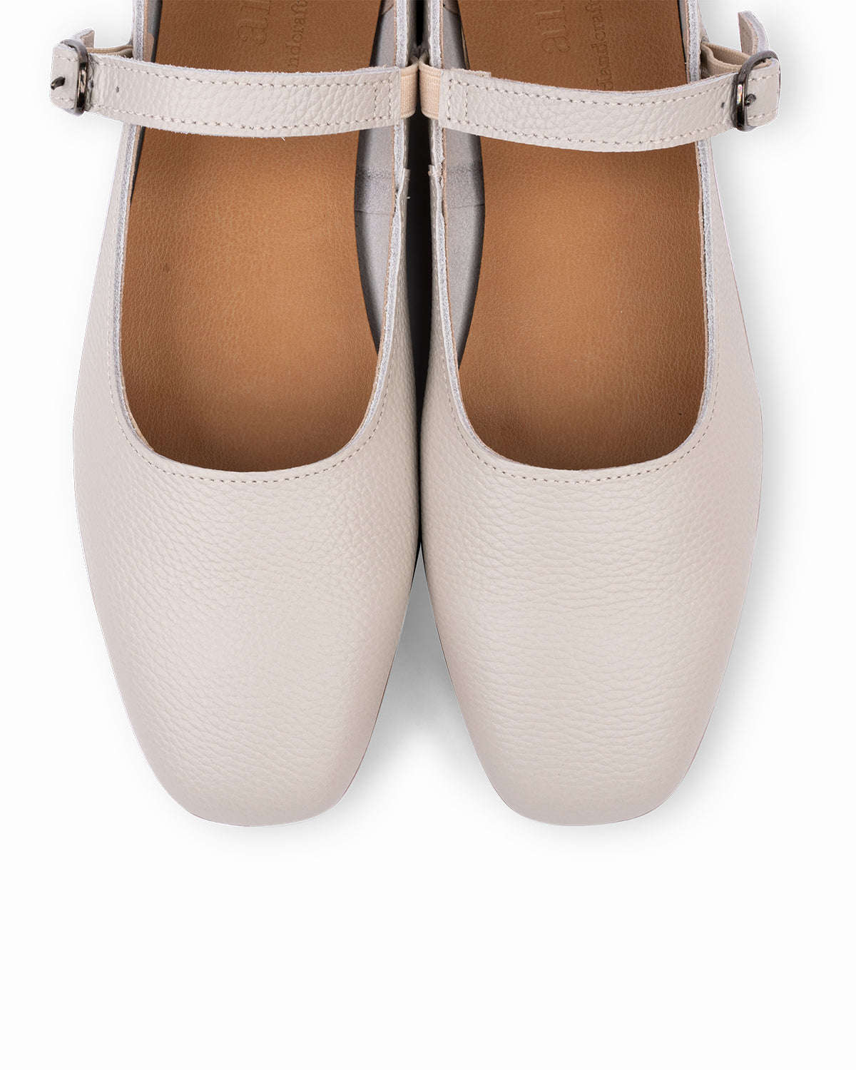 Lady Mary Jane Flats - Gray White