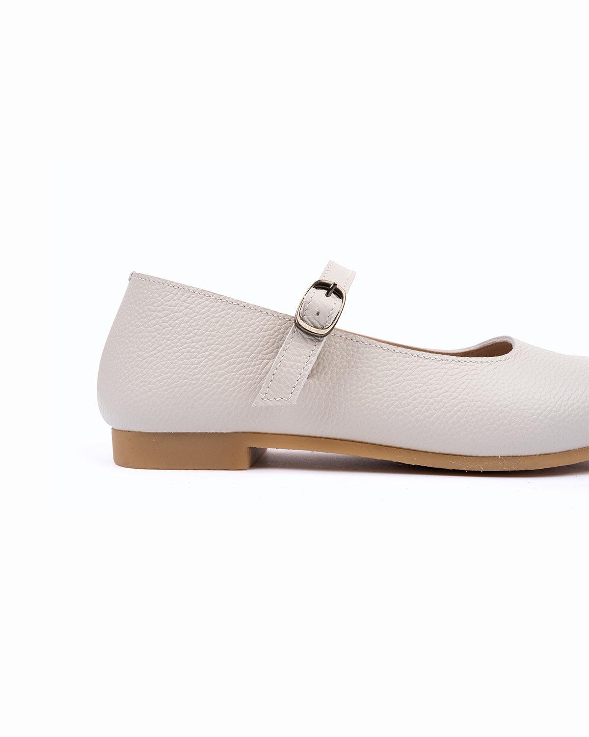 Lady Mary Jane Flats - Gray White