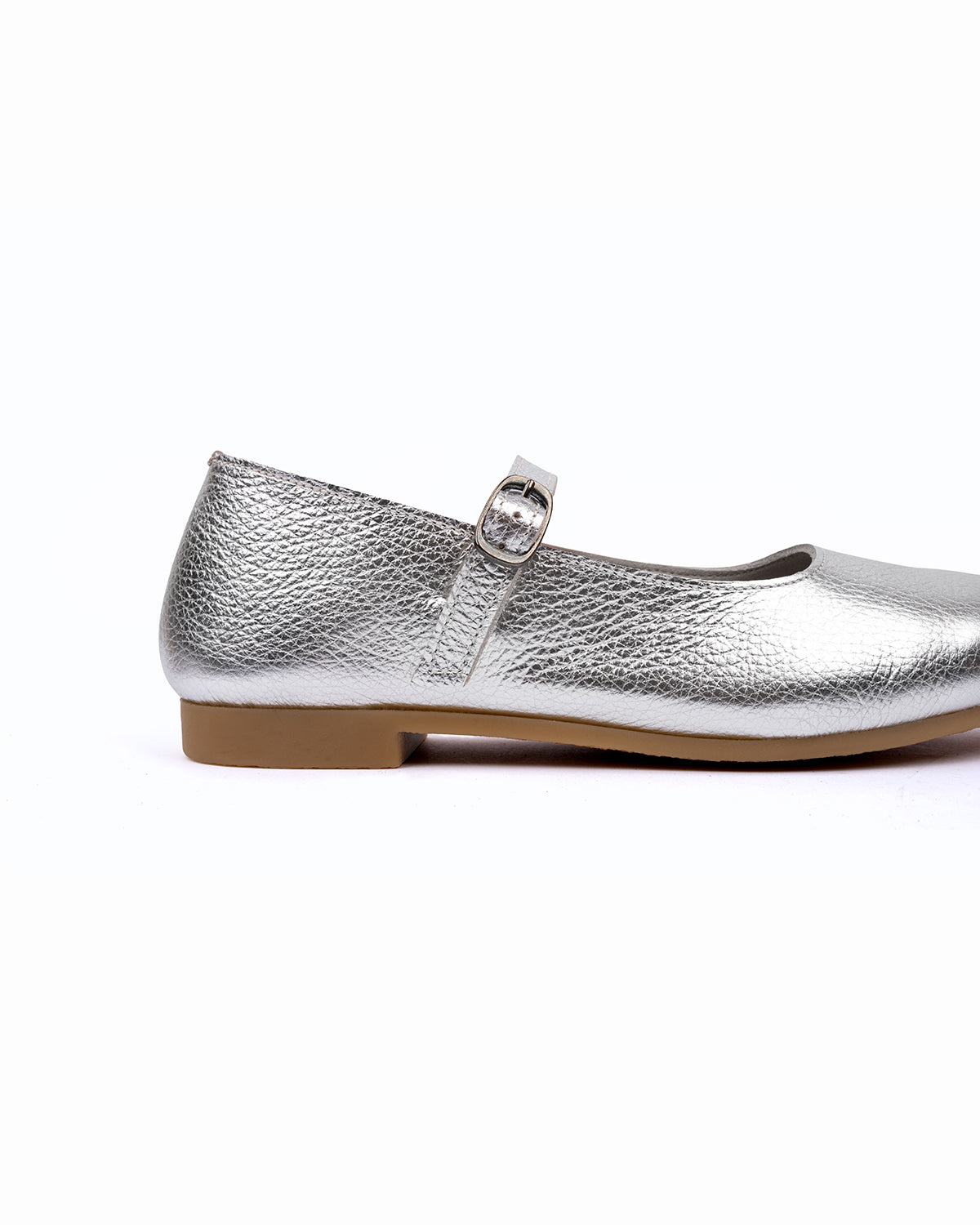 Lady Mary Jane Flats - Elegant Silver