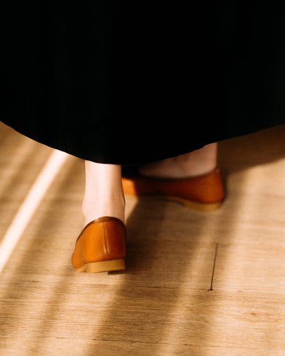 Flora Ballet Flats - Retro Camel