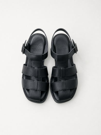 Cara Gurkha Sandals - Classy Black