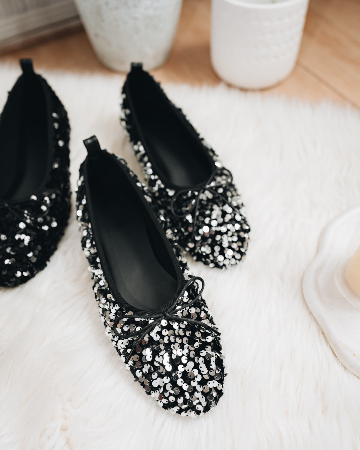 Bling Ballet Flats - Silver