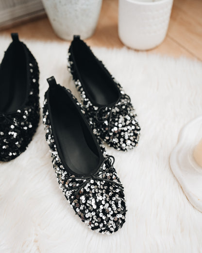 Bling Ballet Flats - Silver