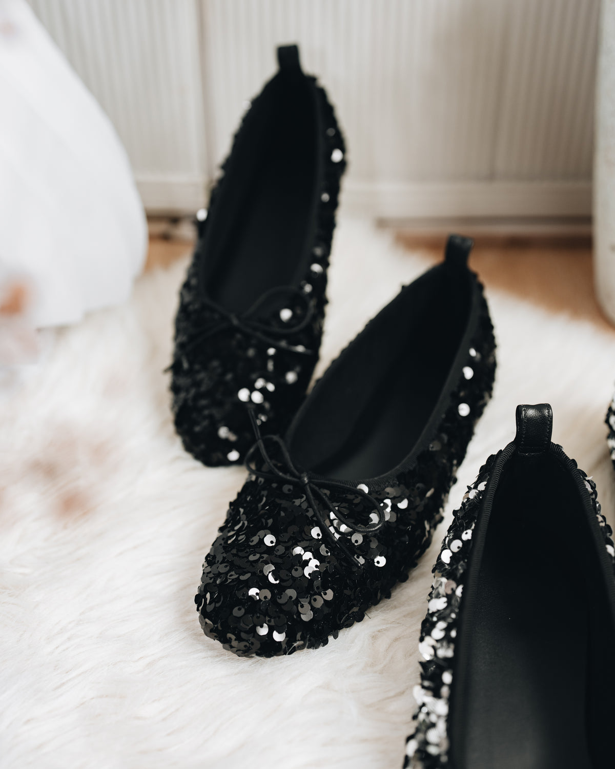 Bling Ballet Flats - Black