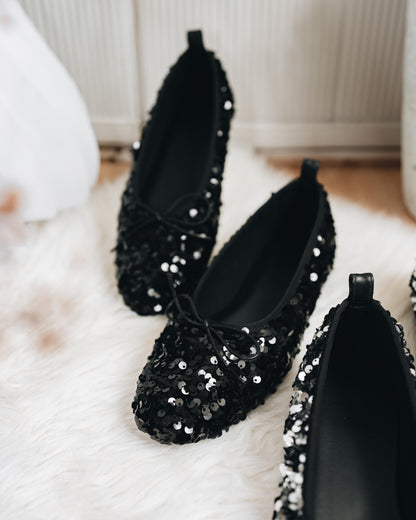 Bling Ballet Flats - Black