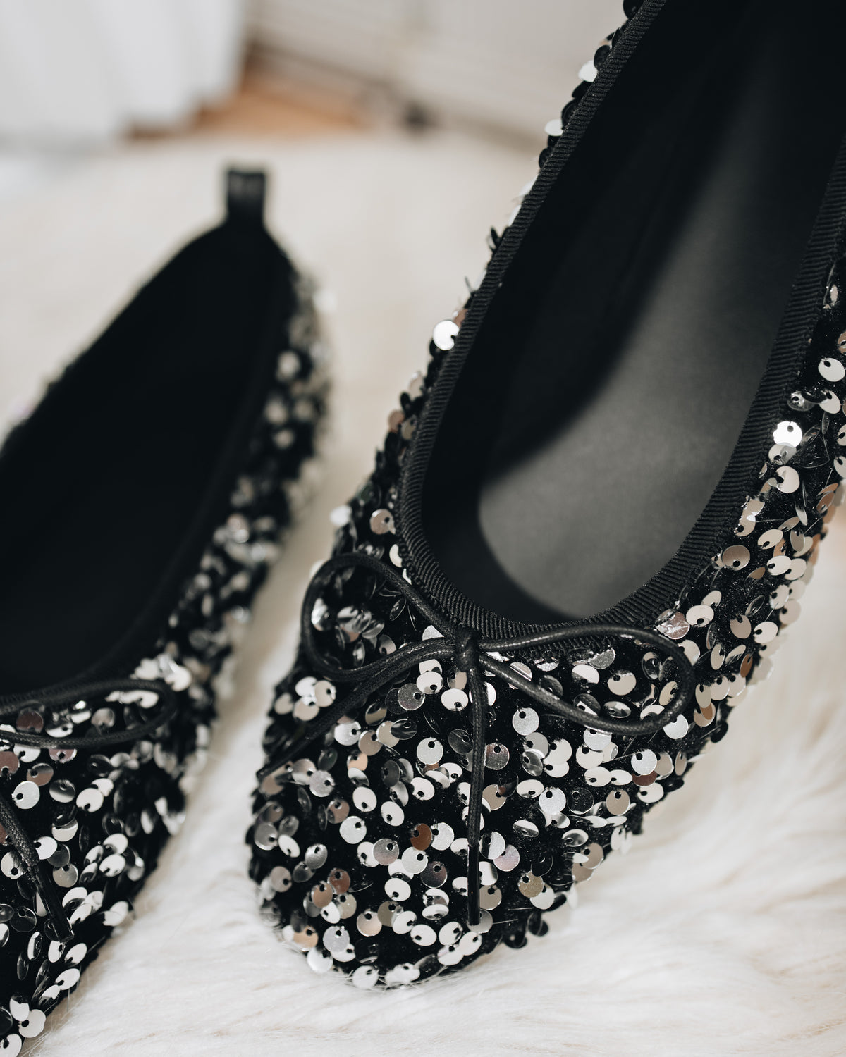 Bling Ballet Flats - Silver
