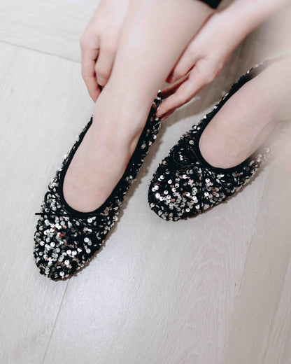 Bling Ballet Flats - Silver