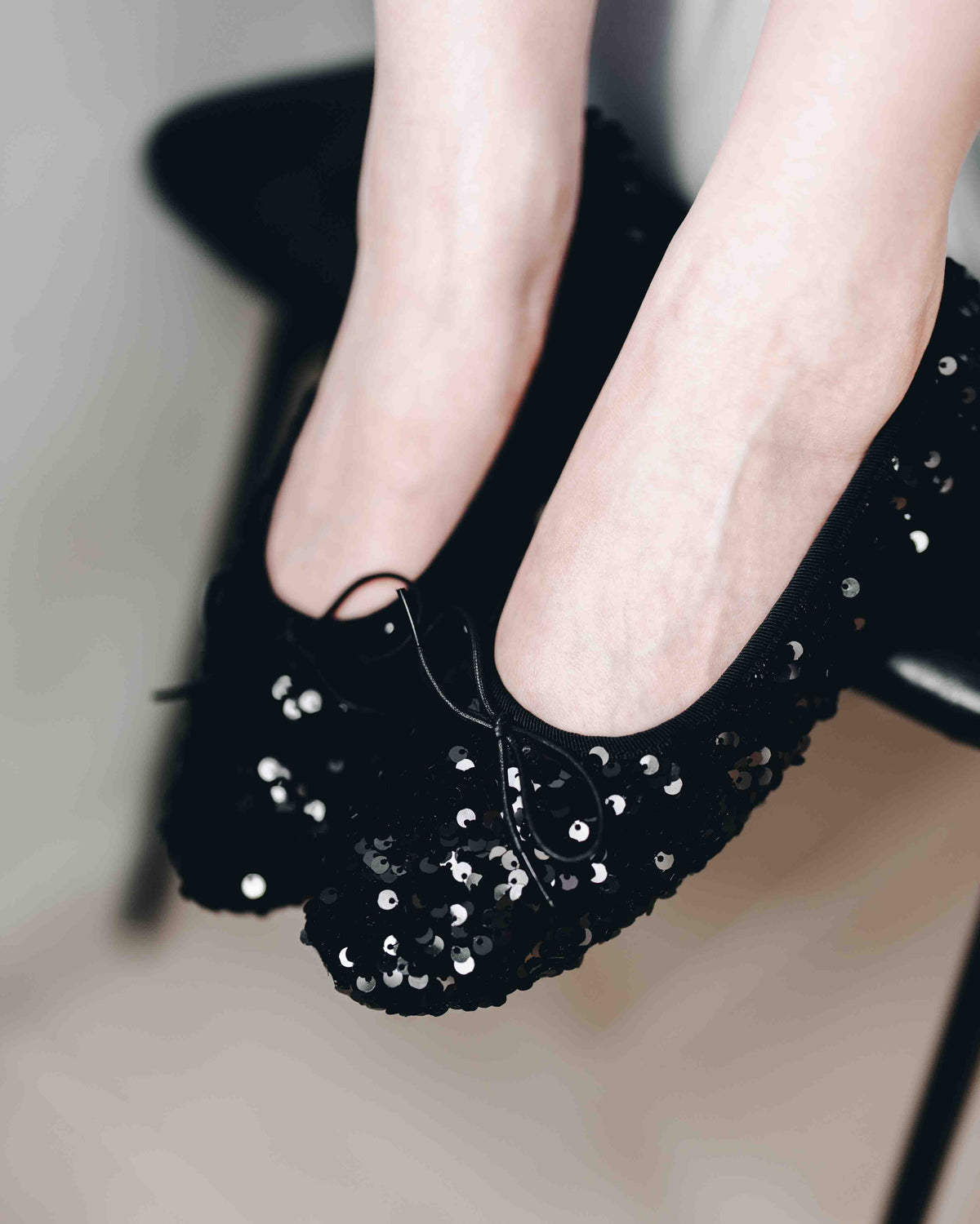 Bling Ballet Flats - Black