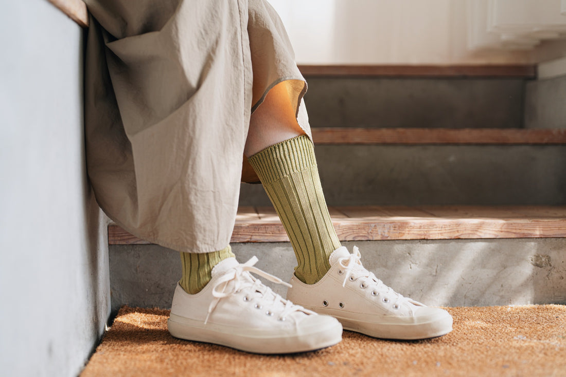 Egyptian Cotton Ribbed Socks
