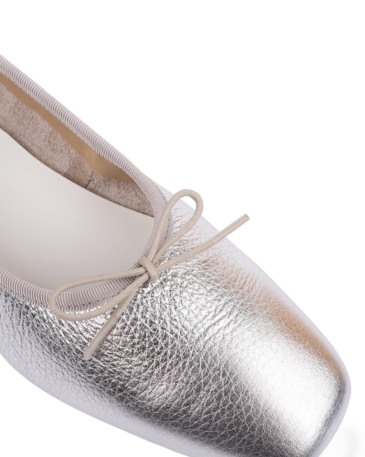 Flora Ballet Flats - Elegant Silver