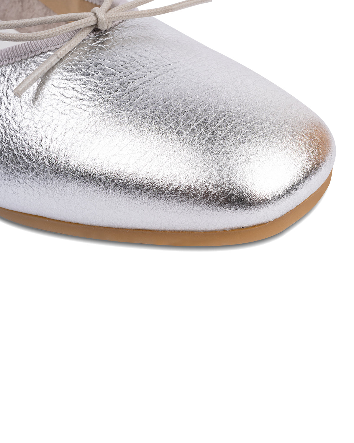 Flora Ballet Flats - Elegant Silver