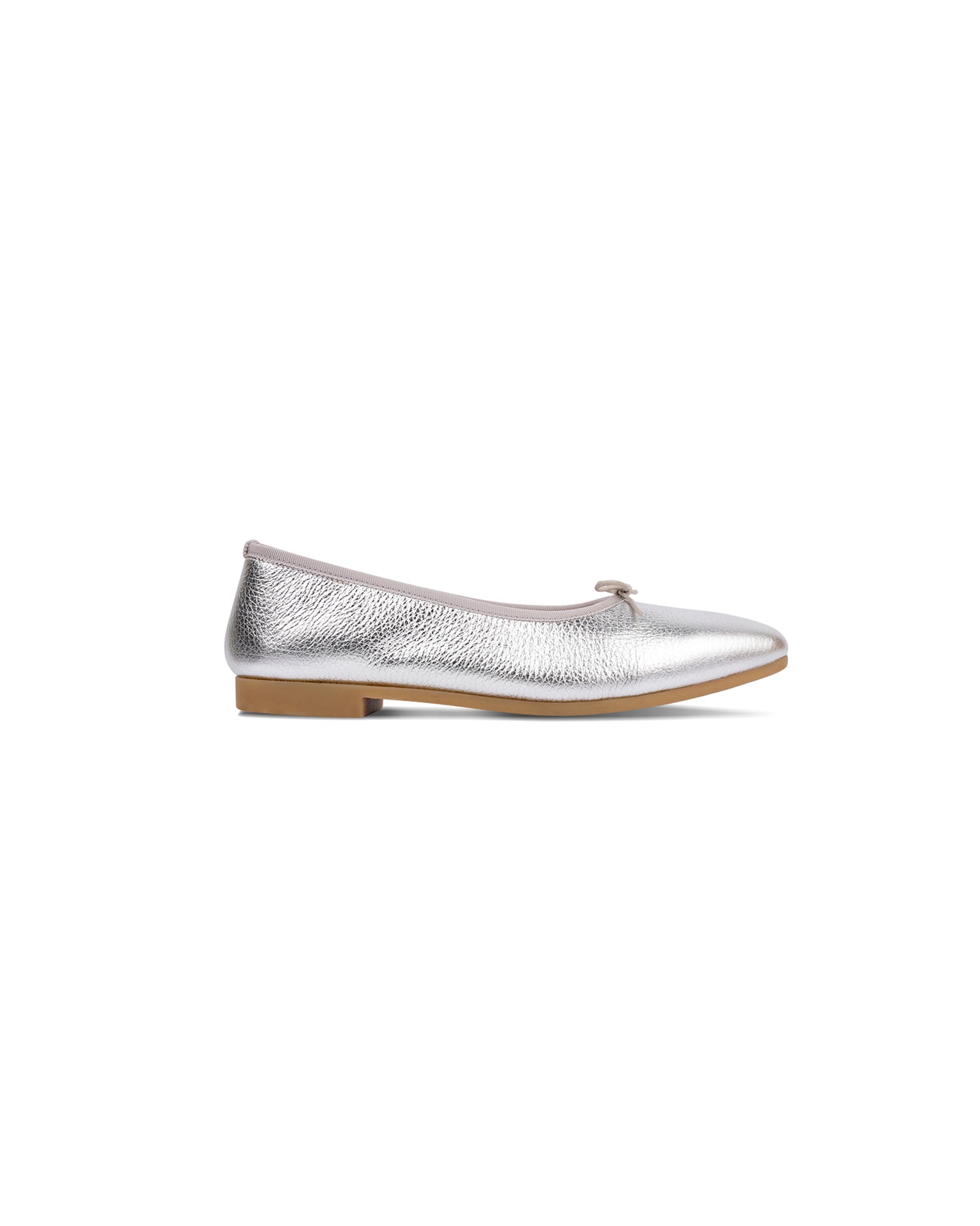Flora Ballet Flats - Elegant Silver