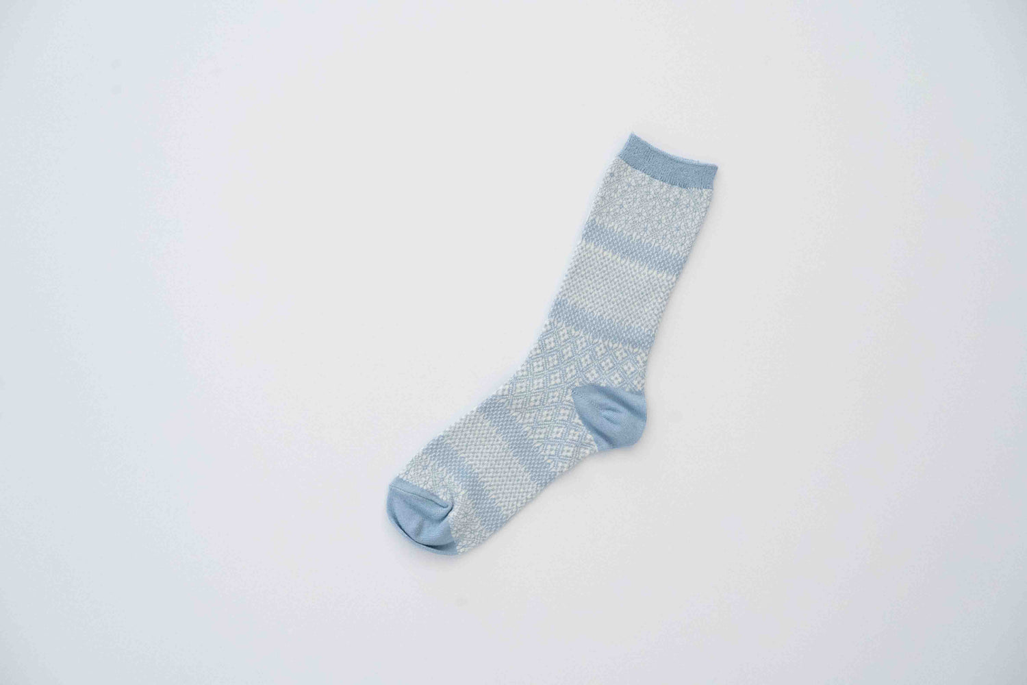 Cotton Linen Jacquard Socks
