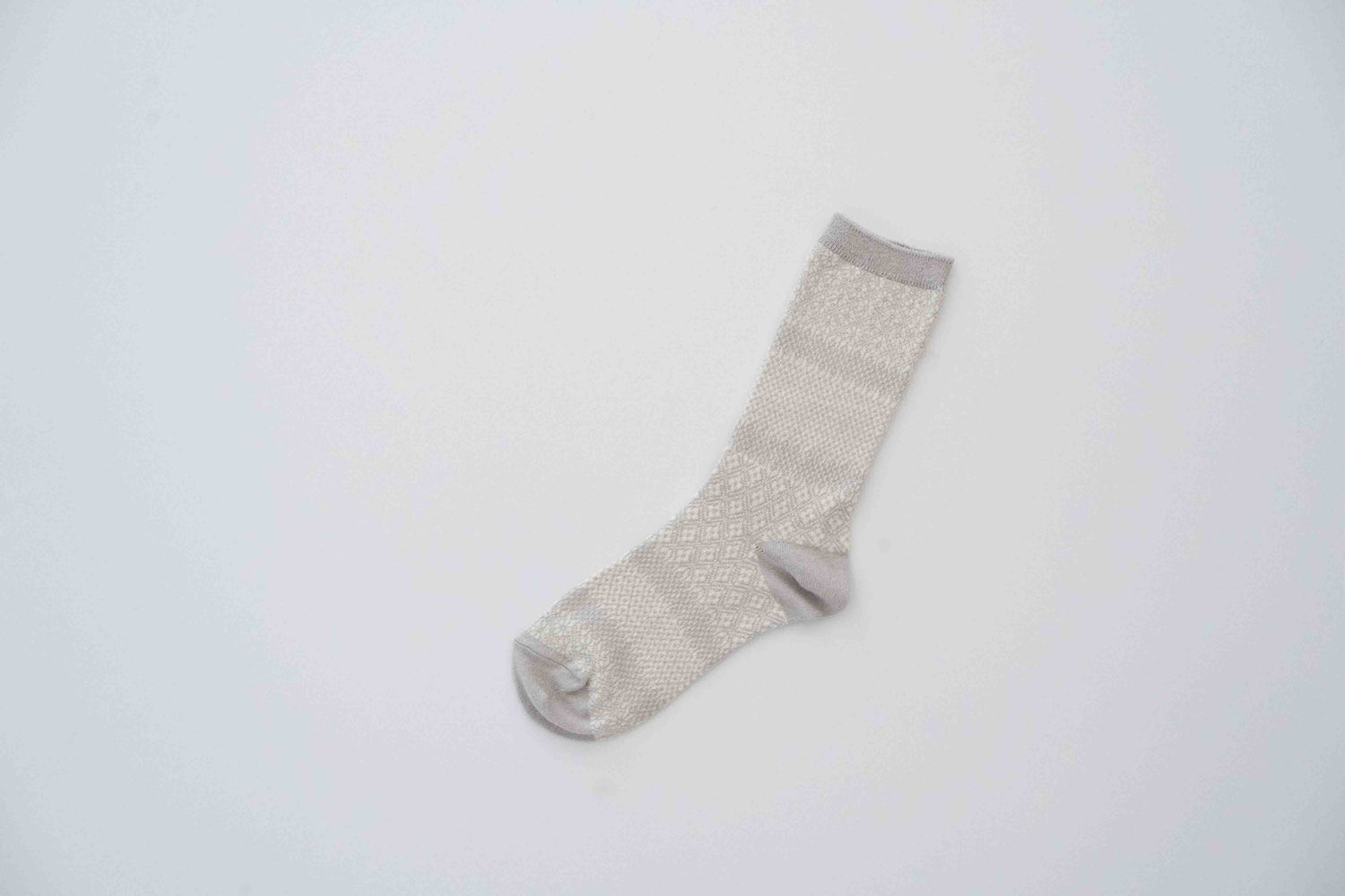 Cotton Linen Jacquard Socks